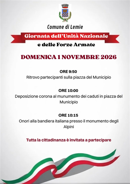Giornata dell'Unità Nazionale e delle Forze Armate